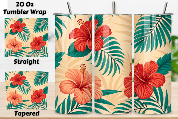 Bring Coastal Romance to Life with 3D Beach Wedding Floral Tumblers