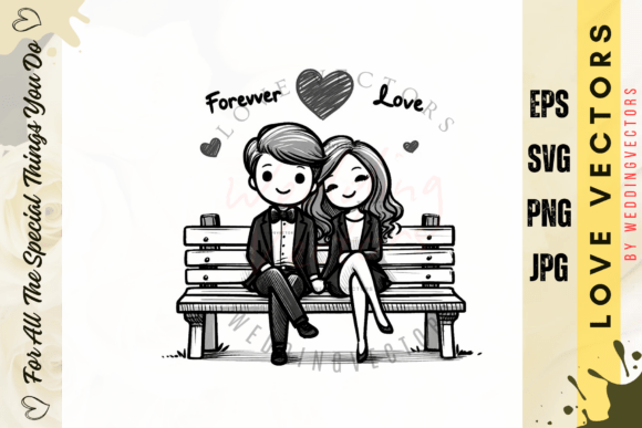 C521: Modern Love Vectors for Wedding & Romance Design