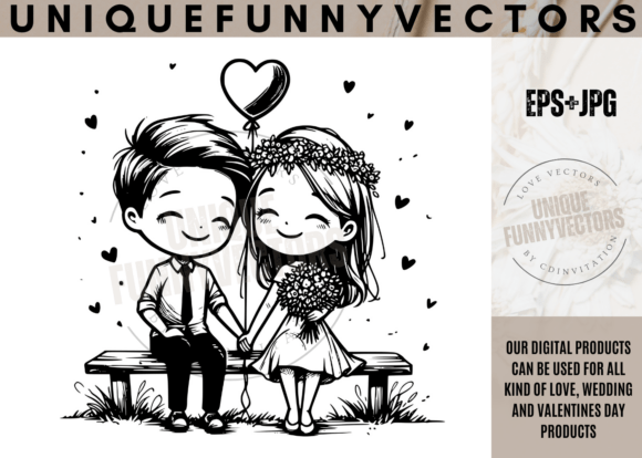 Charming Cartoon Characters: The Heart of Modern Wedding Design