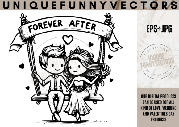 Charming Characters for Your Wedding and Love Projects