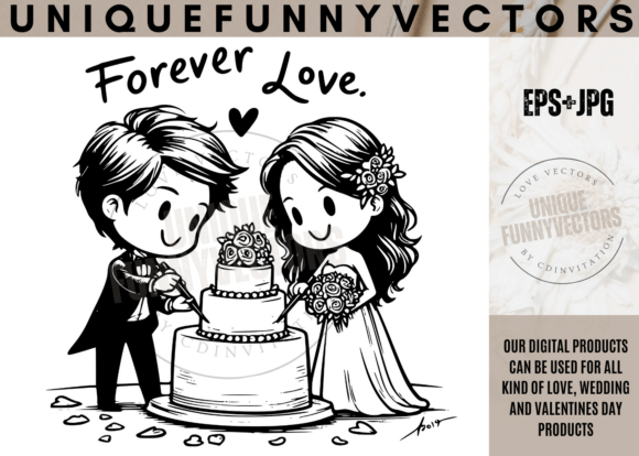 Charming Love and Wedding SVG Characters for Every Occasion