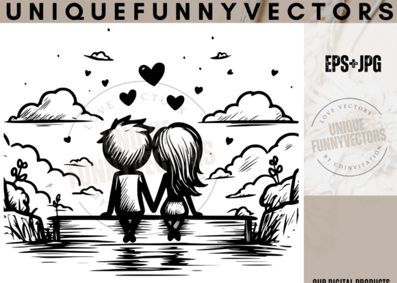 Charming Love & Wedding Illustrations 260 for Every Design