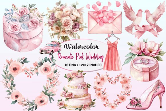 Charming Pink Wedding Design Elements for DIY Projects