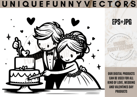 Charming SVG Characters for Wedding & Love Designs