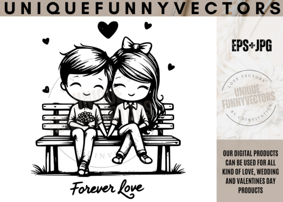 Charming Vector Art for Wedding & Love Designs