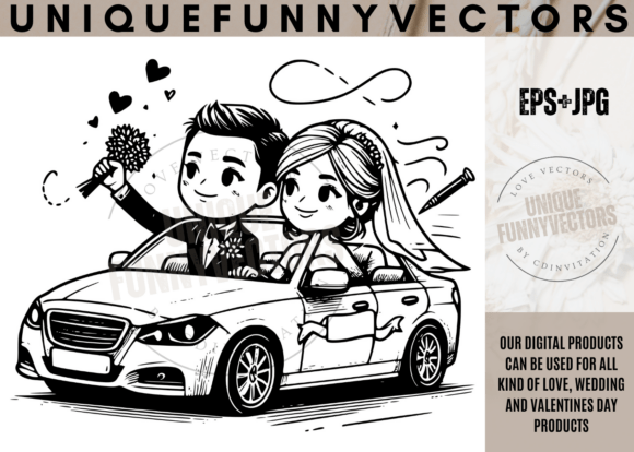 Charming Vector Characters for Love and Wedding Designs