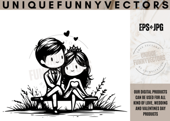 Charming Wedding Couple SVG Designs: Stick Vectors 375 for Your Projects