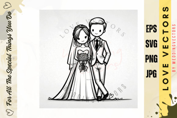 Embrace Ethereal Love with the C4999 Wedding Graphics
