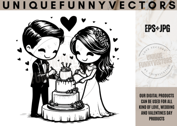 Love and Wedding SVG Vectors: Adorable Characters for Every Occasion