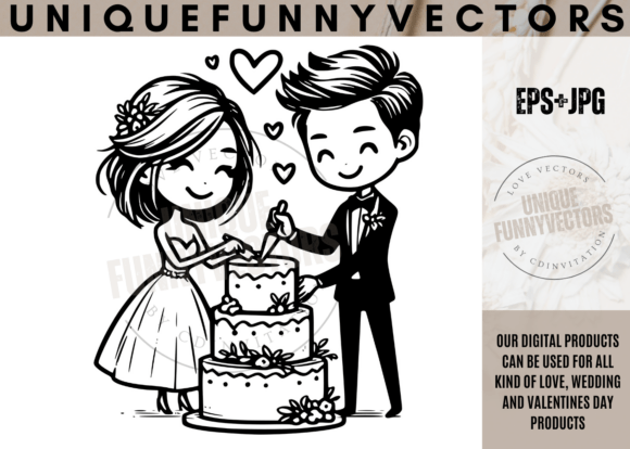 Love and Wedding SVG Vectors: Charming Characters for Every Occasion