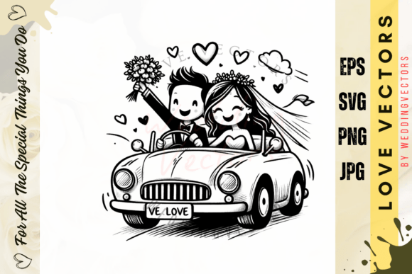 Modern Love Vectors: Elevate Wedding Designs with C50
