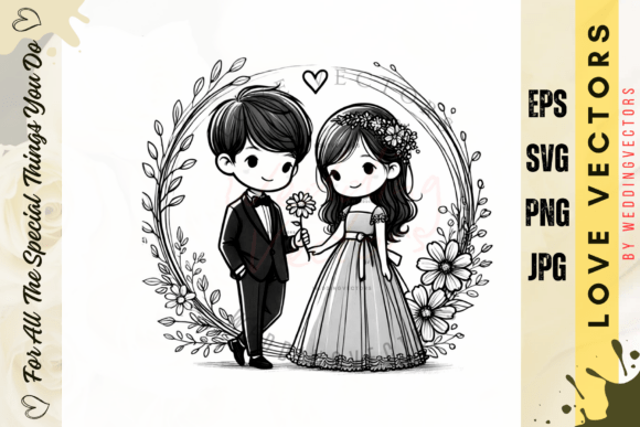 The Subtle Art of Love: C5004 Wedding Vectors