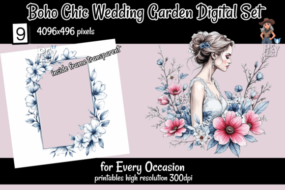Unveiling the Charm of a Boho Chic Wedding Garden Digital Set