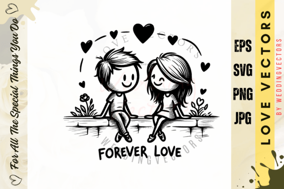 Wedding Couple and Love Vectors: C52 Design Guide
