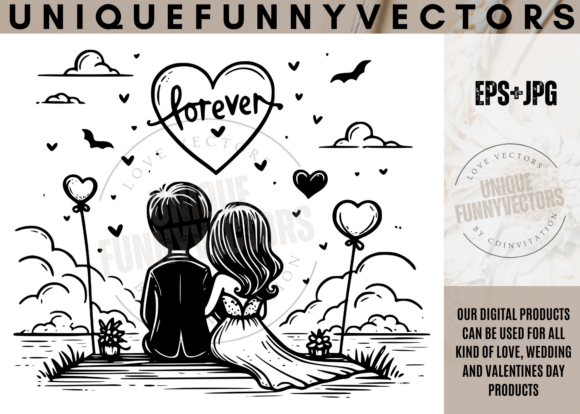 Wedding Couple SVG: Charming Stick Vectors 344 for Modern Designs